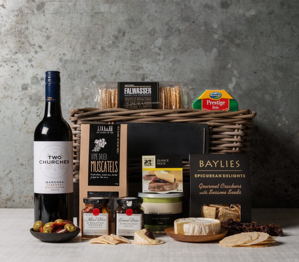 Premium Cheese and Wine Gift Set. Gift Hampers from Gourmet Basket