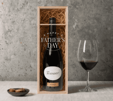 Father's Day Red Wine in Wooden Case